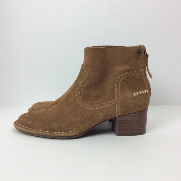 UGG Classic Suede Leather Bandara Ankle Boot Brown 6.5 - Picture 1 of 10